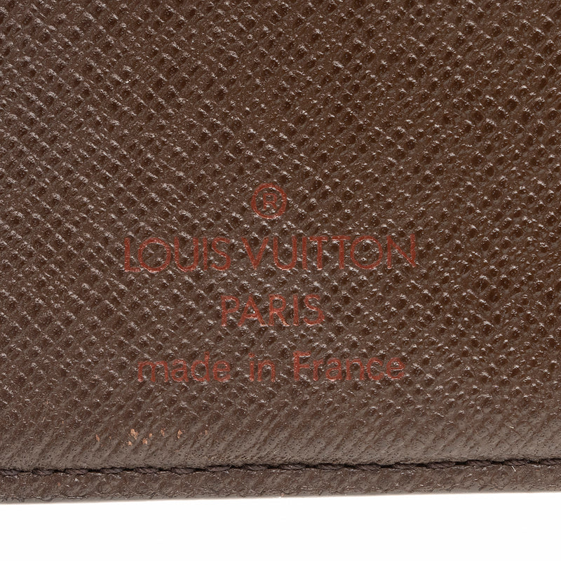 Authentic Louis Vuitton Damier Ebene French Purse PM Wallet
