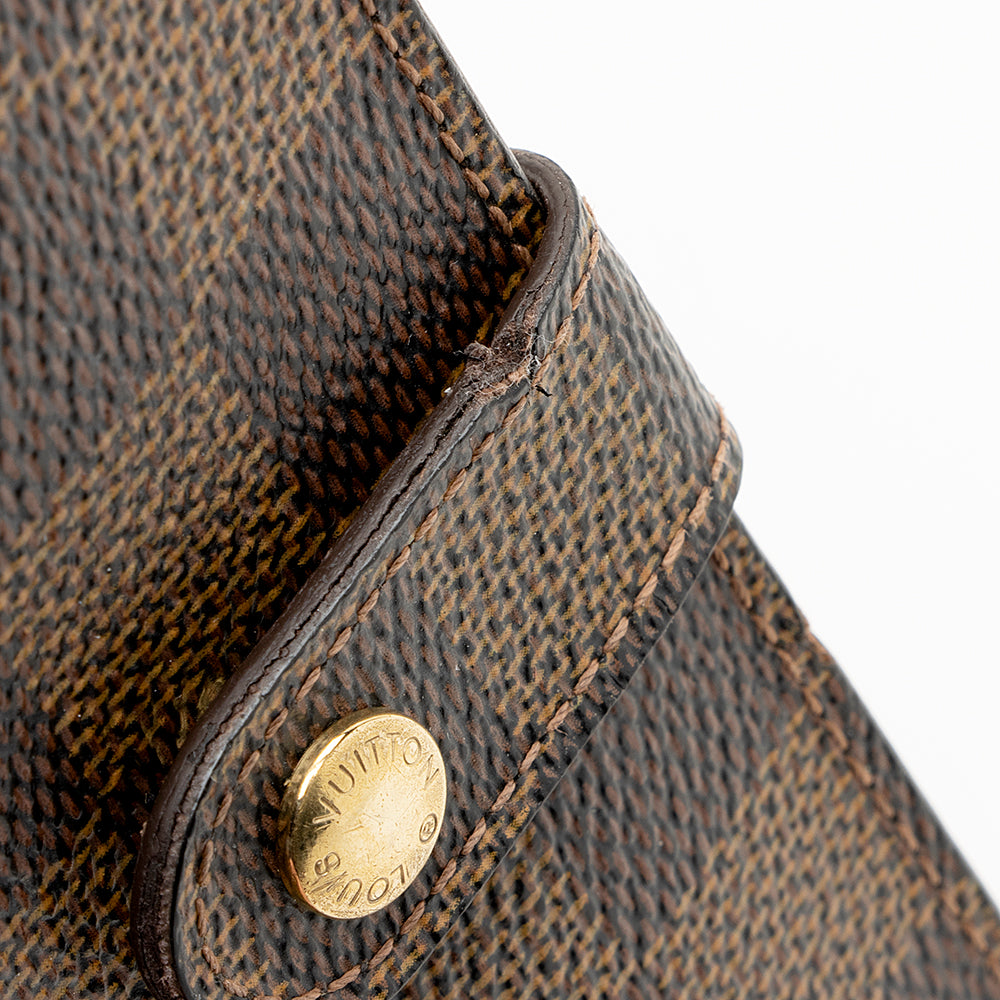Louis Vuitton Damier Ebene French Purse Wallet (SHF-18957)