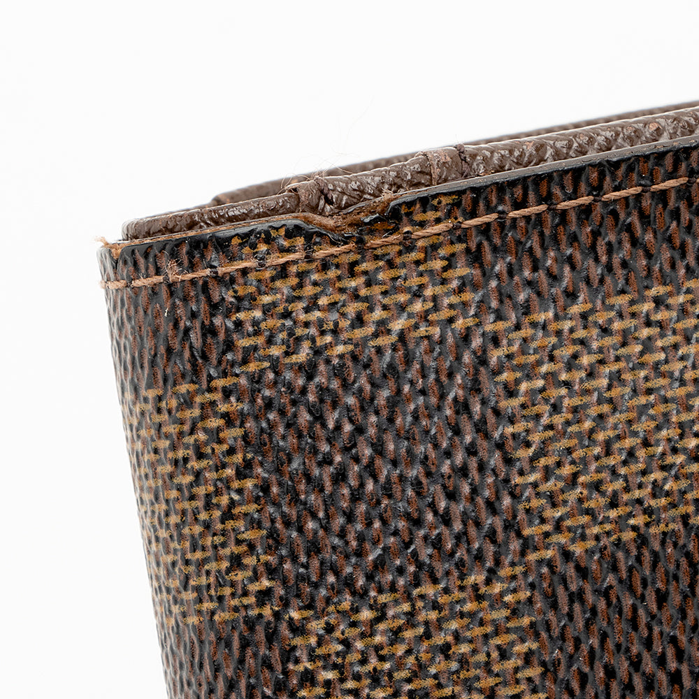 Louis Vuitton Damier Ebene French Purse Wallet (SHF-18957)