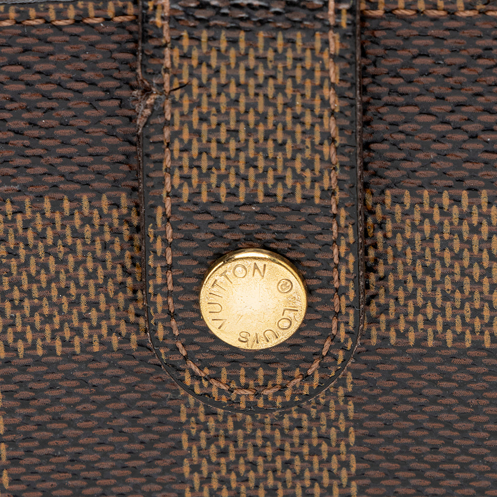 Louis Vuitton Damier Ebene French Purse Wallet (SHF-18957)