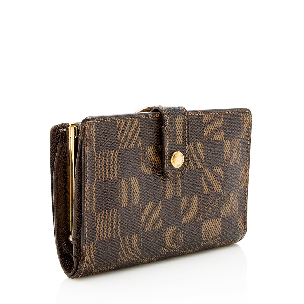 Louis Vuitton Damier Ebene French Purse Wallet (SHF-18957)