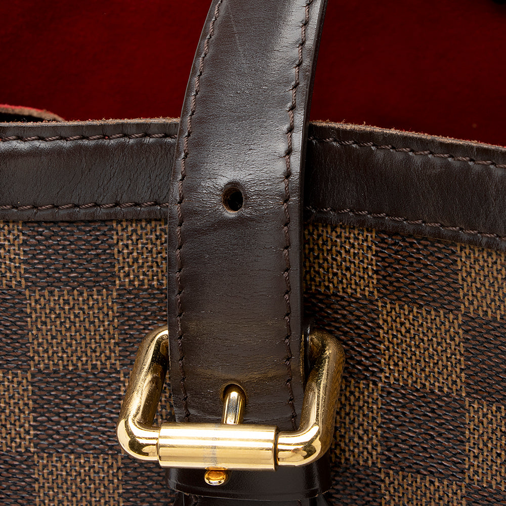 Louis Vuitton Damier Ebene Hampstead MM Tote (SHF-20804)