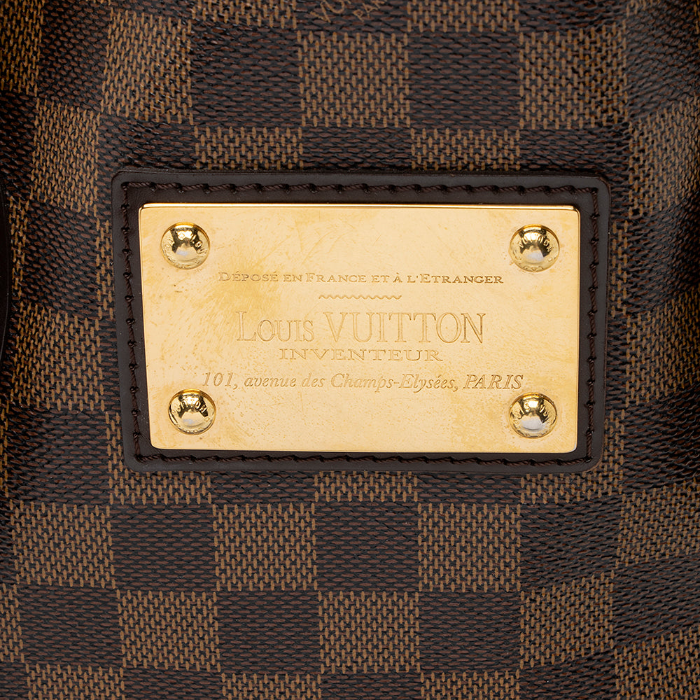 Louis Vuitton Damier Ebene Hampstead MM Tote (SHF-20804)