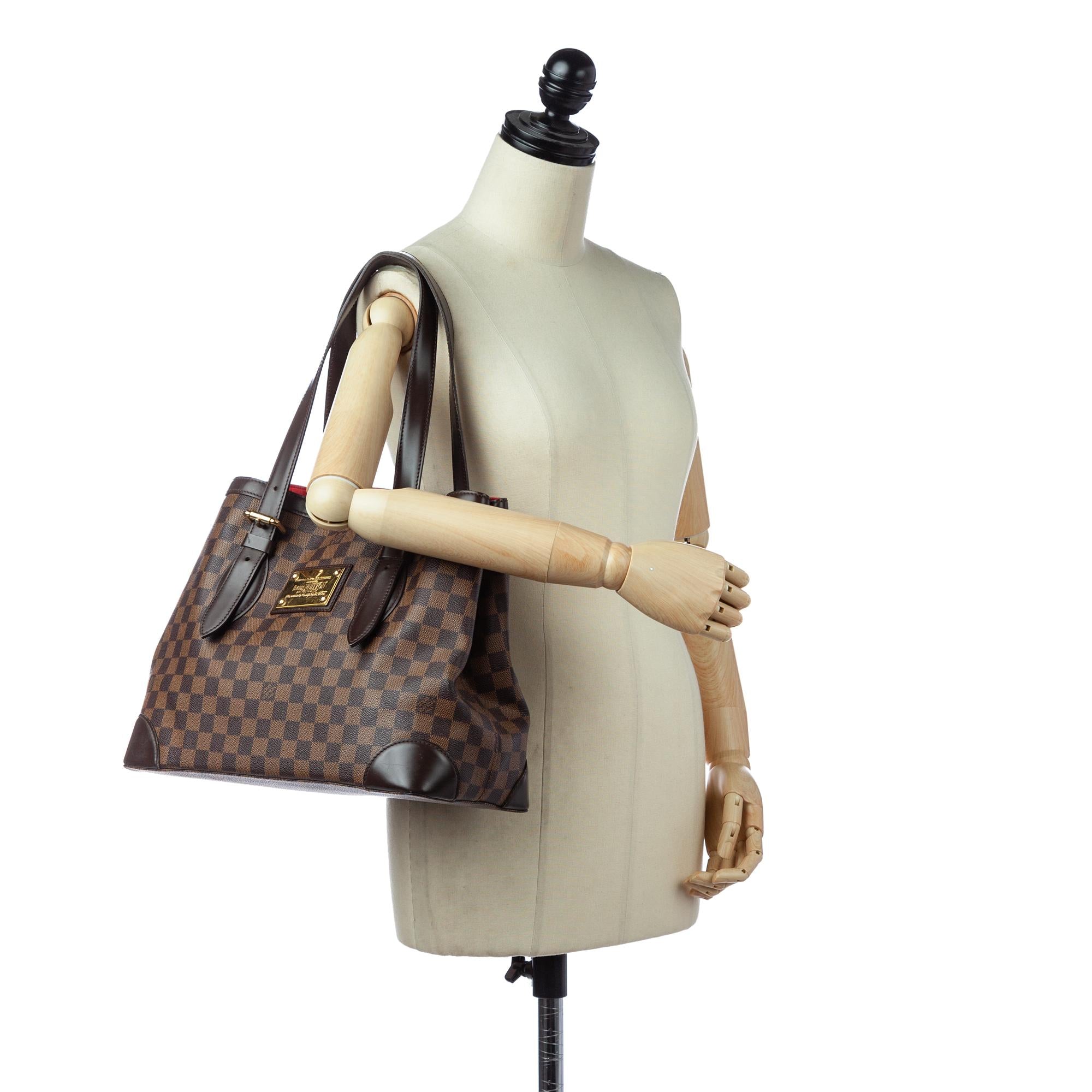 Louis Vuitton Damier Ebene Hampstead MM (SHG-29427)