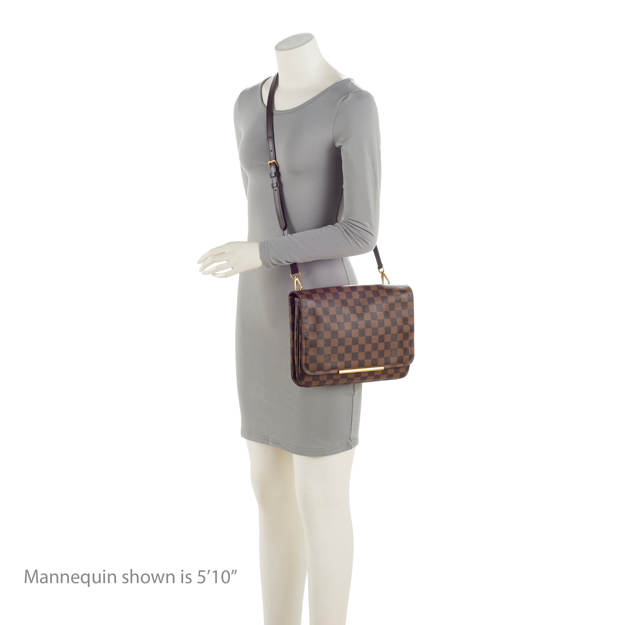 Louis Vuitton Damier Ebene Hoxton GM Shoulder Bag (SHF-23763)