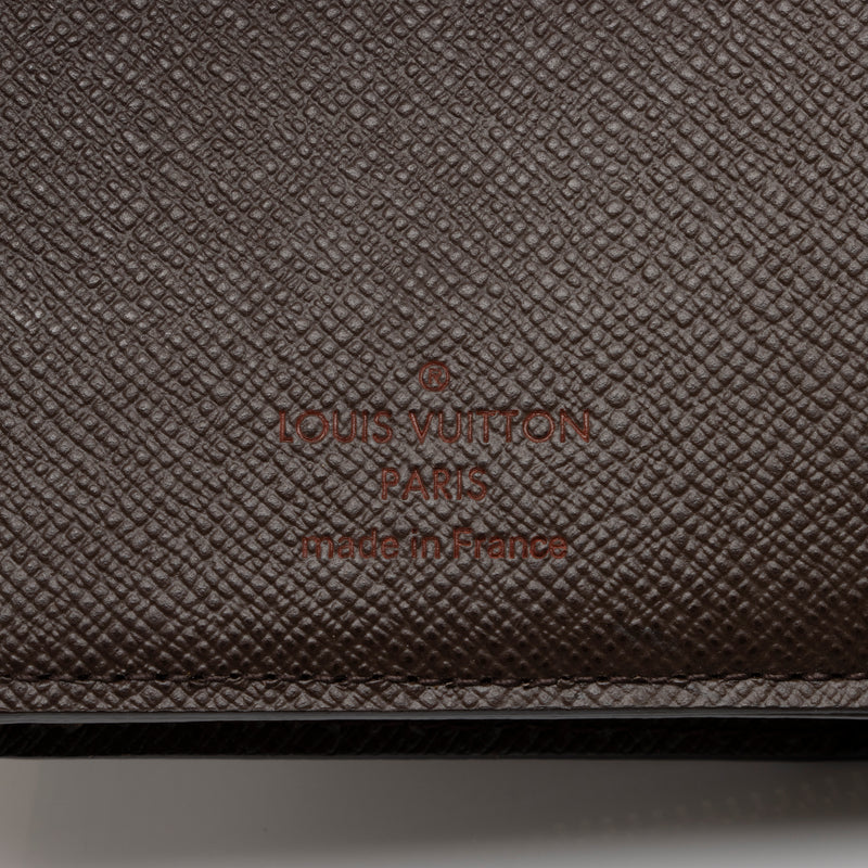 Authentic Louis Vuitton Damier Ebene Card Case Card Holder ID pass