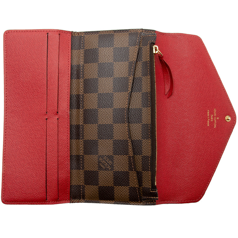 Custom Louis Vuitton Clemence Wallet - Damier Ebene