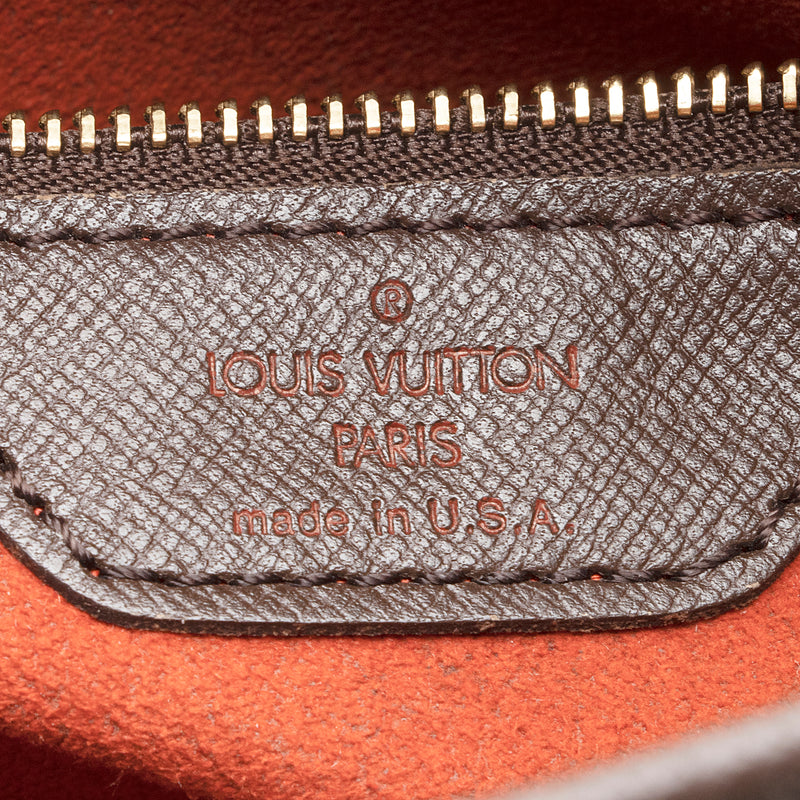 Louis Vuitton Vintage Damier Ebene Marais Bucket Pouch (SHF-22818