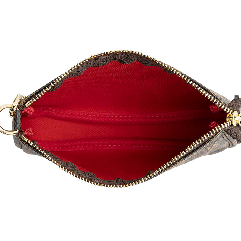 Louis Vuitton Damier Ebene Mini Pochette Accessoires (SHF-17365