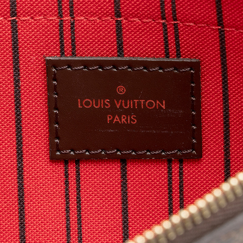Louis Vuitton Damier Ebene Neverfull GM Pochette (SHF-21846)