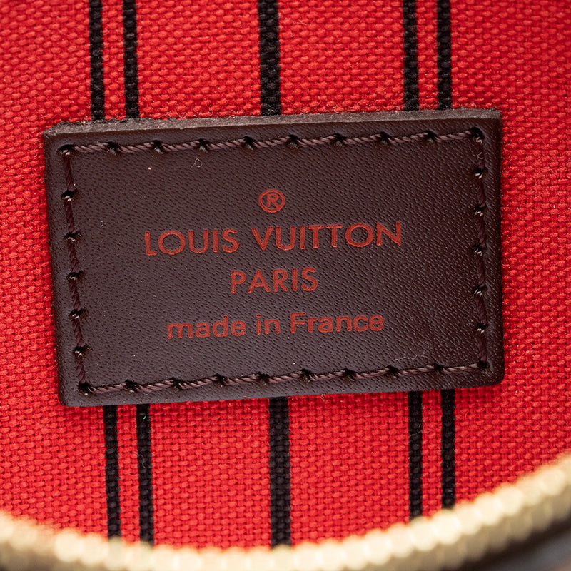 Louis Vuitton Damier Ebene Neverfull MM Pochette (SHF-21966)
