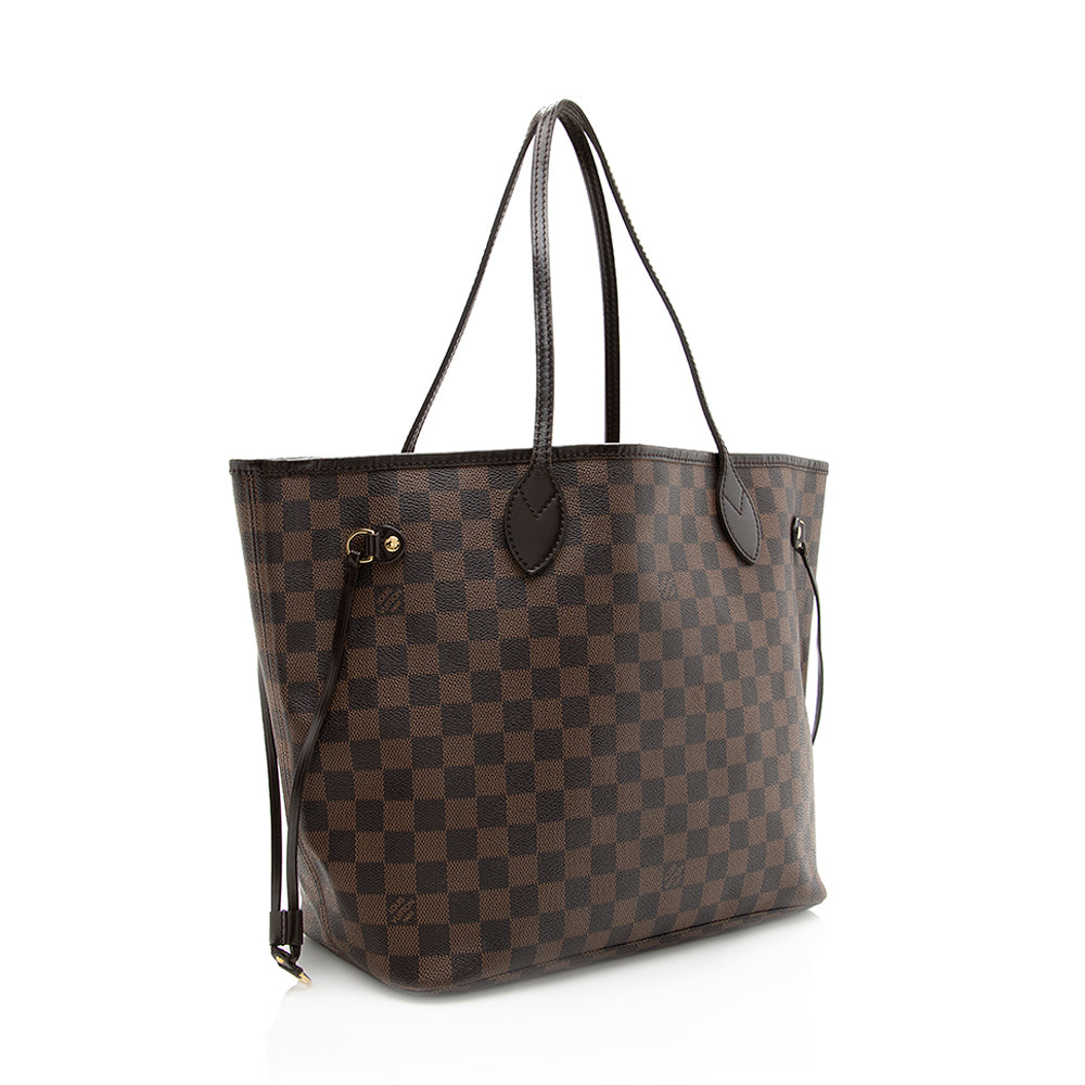 Louis Vuitton Damier Ebene Neverfull MM Tote (SHF-18347)