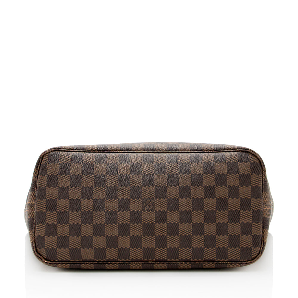 Louis Vuitton Damier Ebene Neverfull MM Tote (SHF-19052)