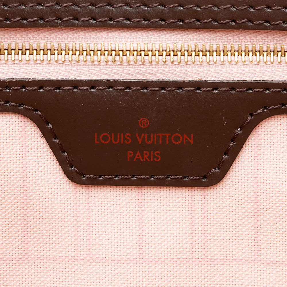 Louis Vuitton Damier Ebene Neverfull MM Tote (SHF-19052)