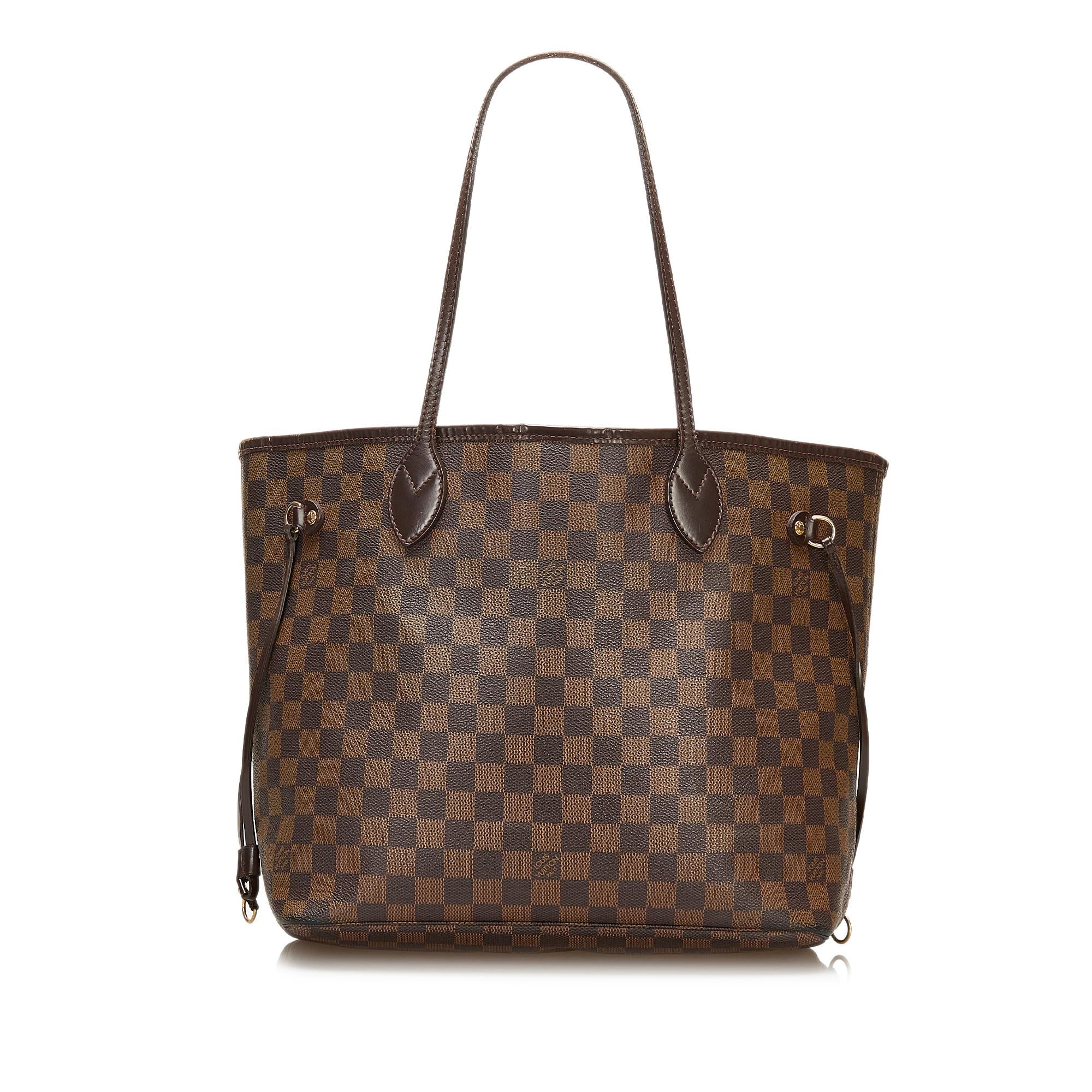 Louis Vuitton Damier Ebene Neverfull MM (SHG-37089)