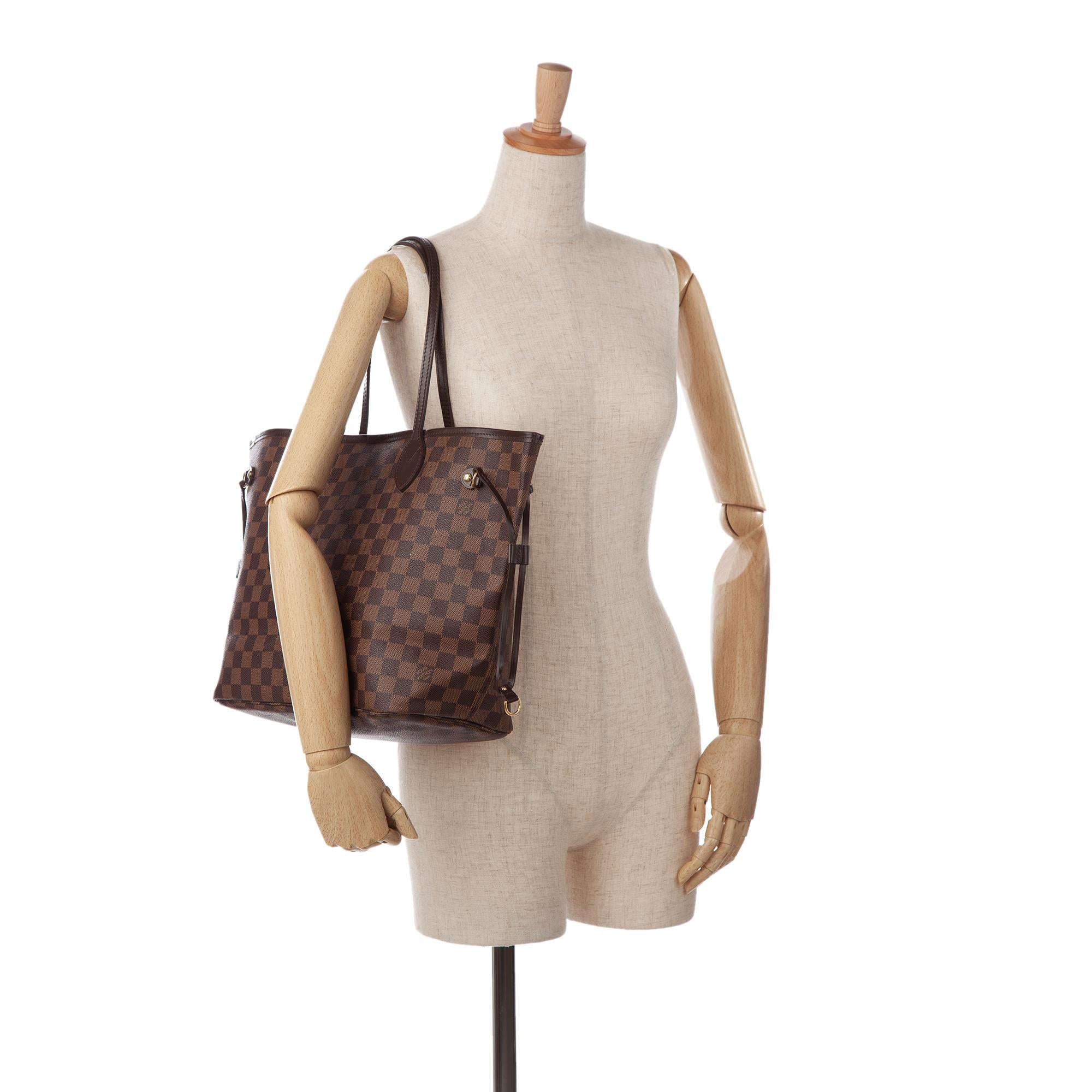 Louis Vuitton Damier Ebene Neverfull MM (SHG-iXDDhR)