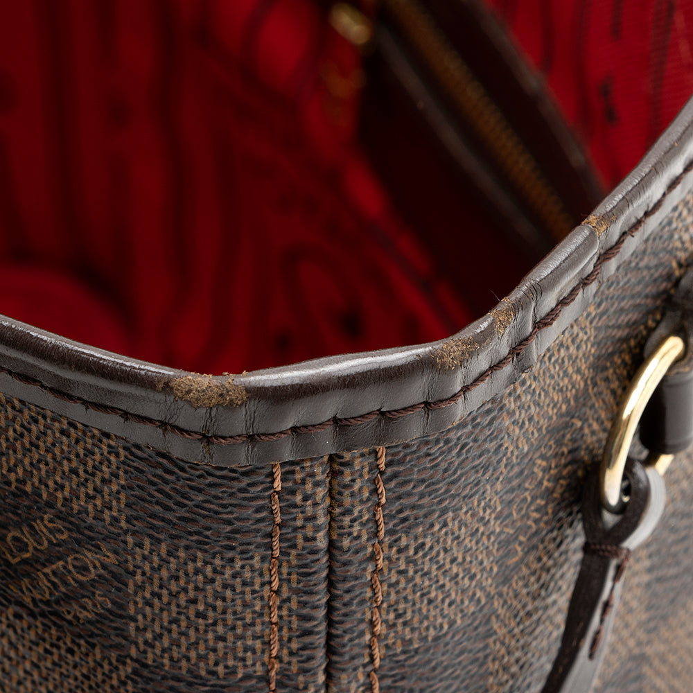 Louis Vuitton Damier Ebene Neverfull PM Tote (SHF-20385)