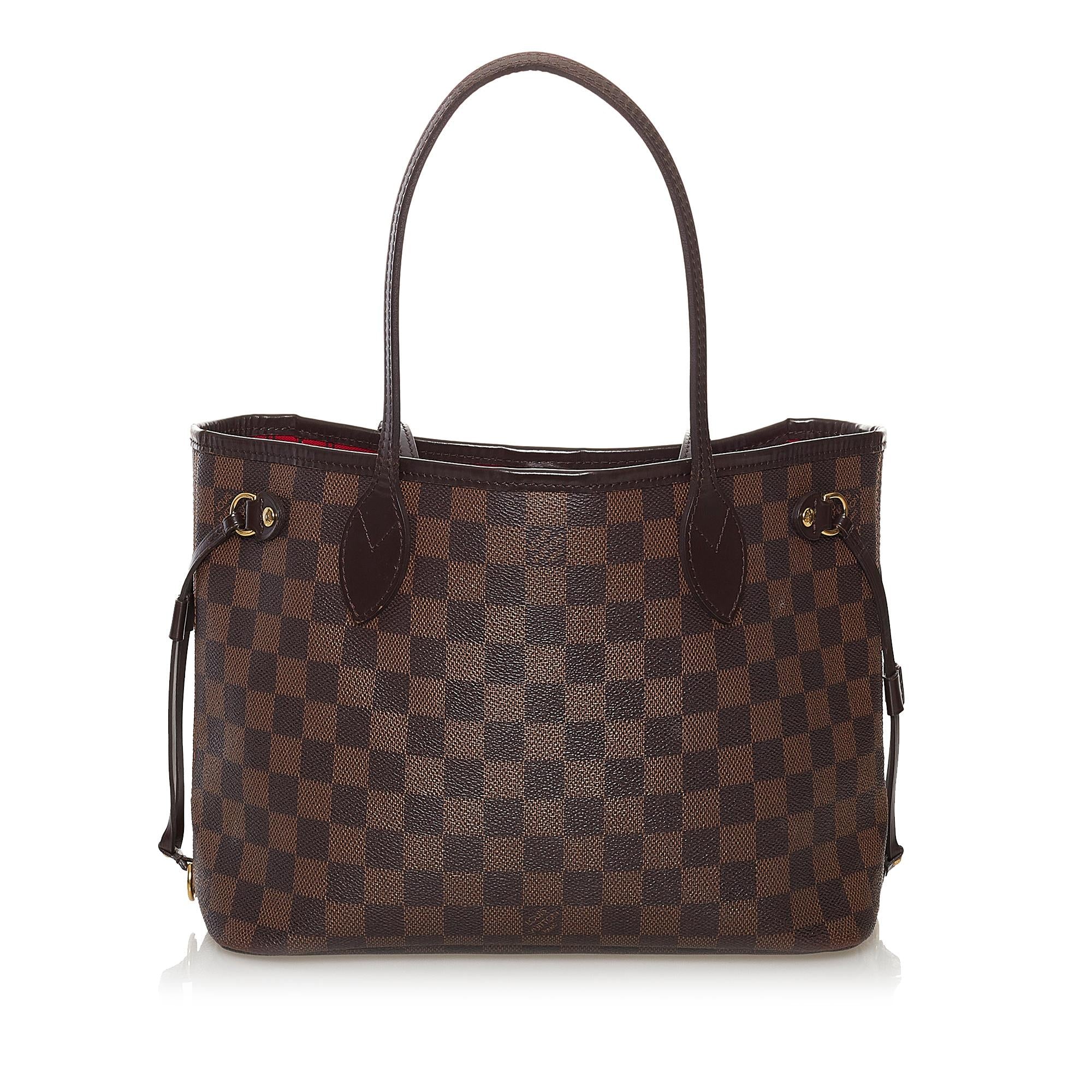 Louis Vuitton Damier Ebene Neverfull PM (SHG-31749)