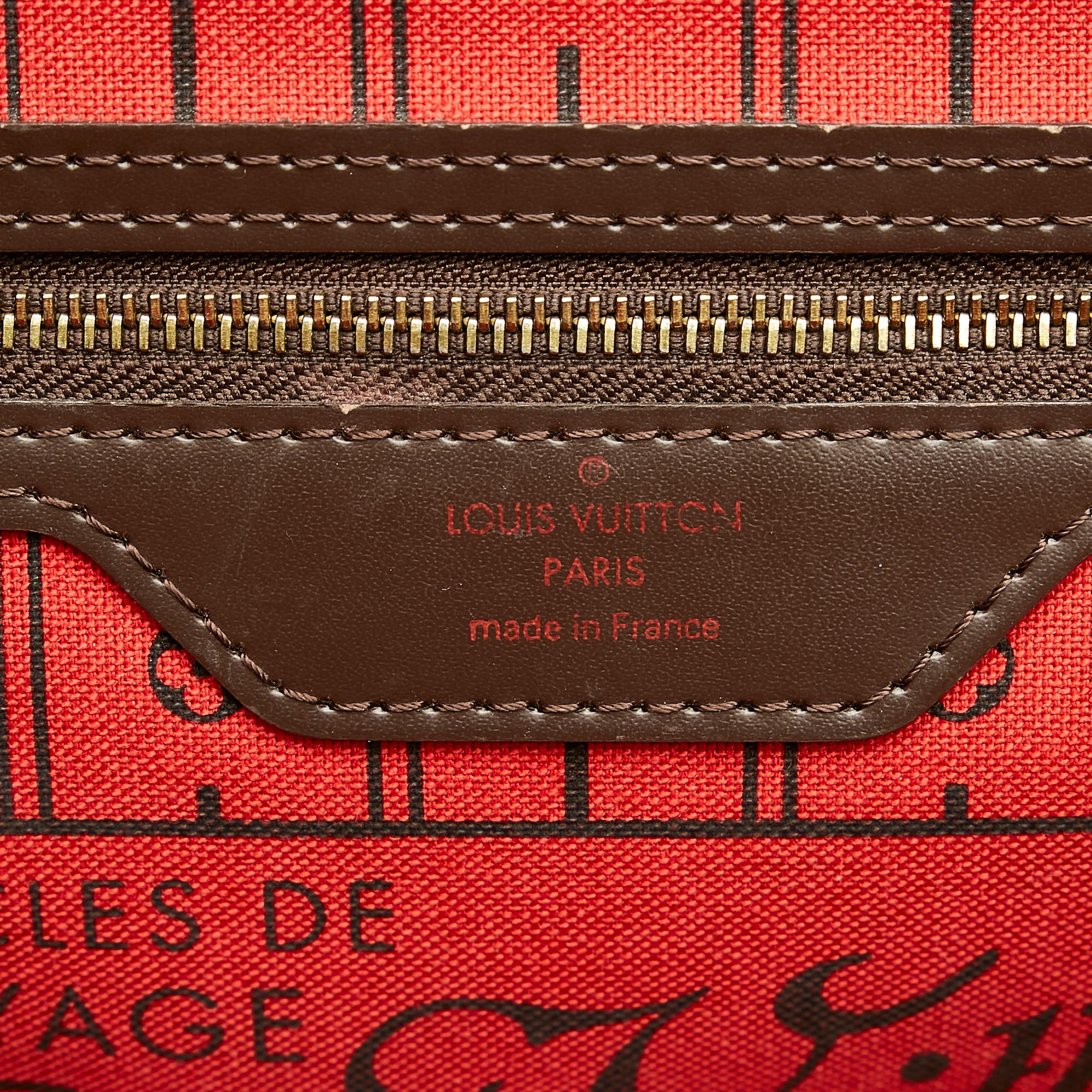 Louis Vuitton Damier Ebene Neverfull PM (SHG-31749)