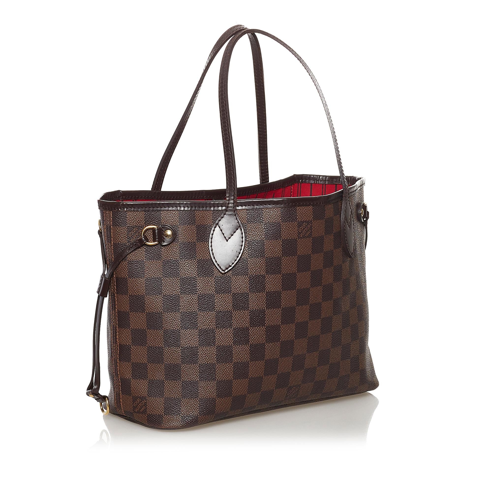 Louis Vuitton Damier Ebene Neverfull PM (SHG-31749)