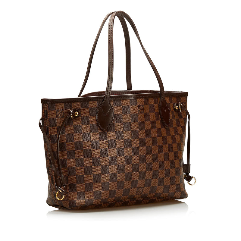 Louis Vuitton Damier Ebene Neverfull pm size, Luxury, Bags