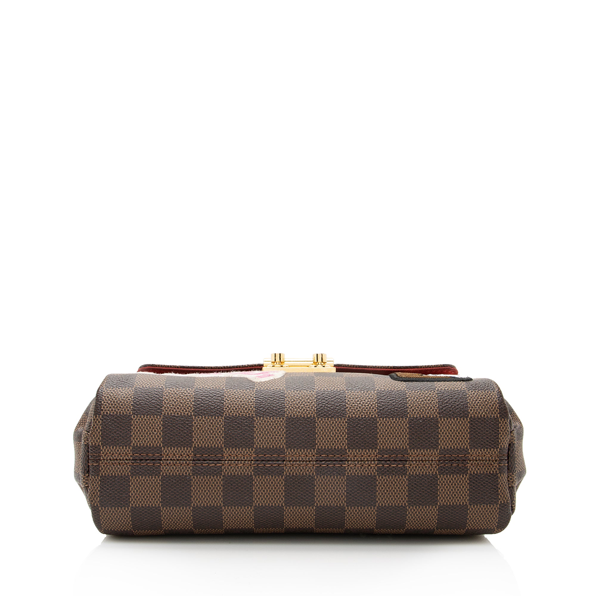 Louis Vuitton Limited Edition Damier Ebene Patches Croisette Shoulder