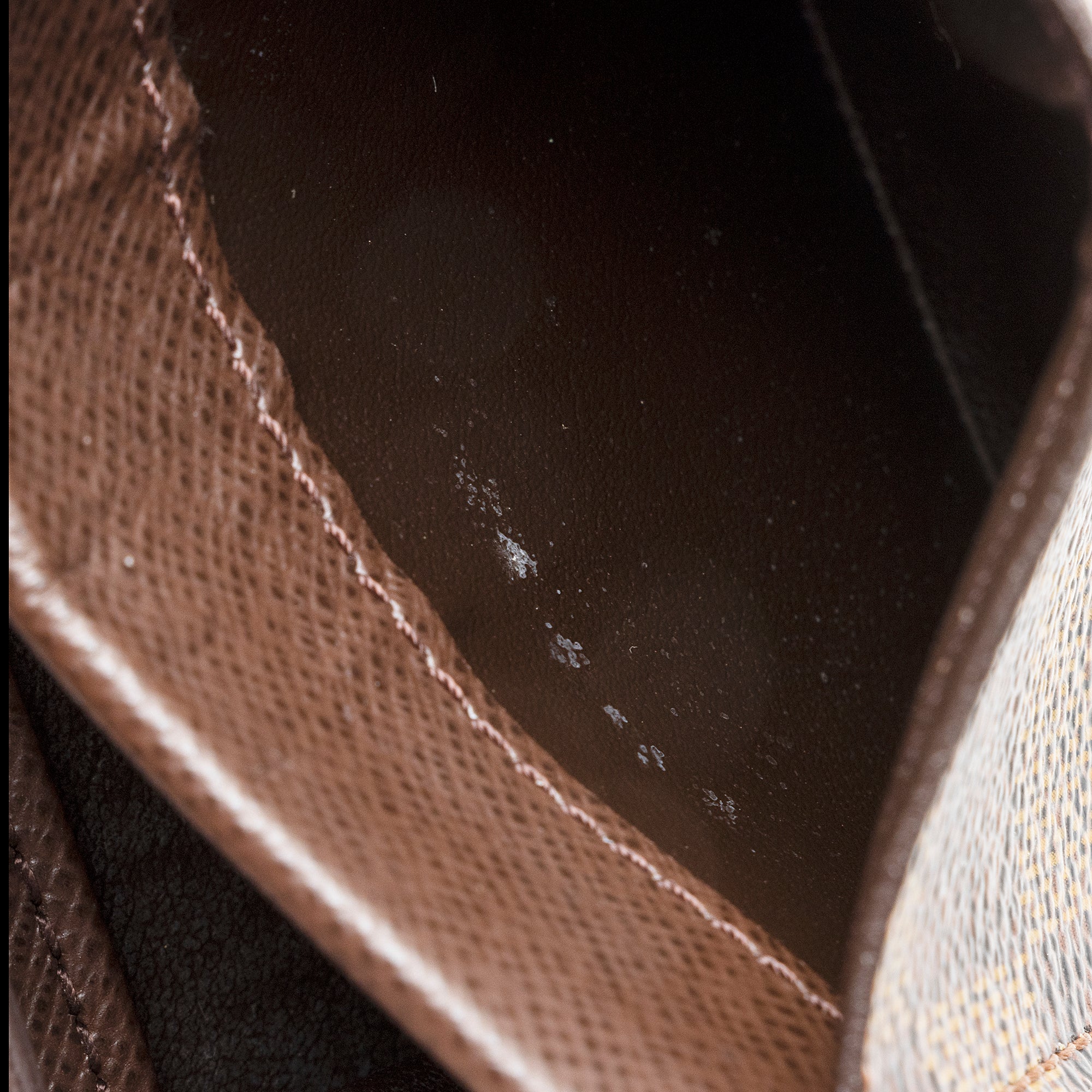 Louis Vuitton Damier Ebene Porte Monnaie Plat Coin Purse (SHF-22251)