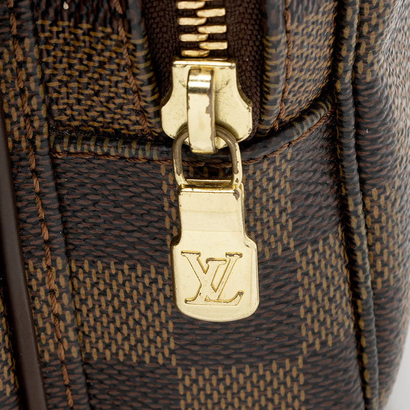 Louis Vuitton Damier Ebene Reporter Melville Messenger Bag (SHF-21999)
