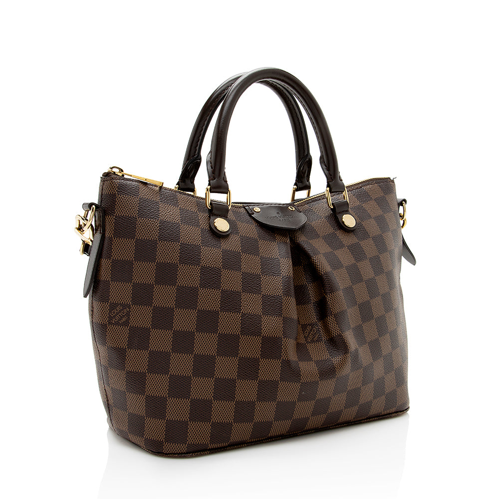 Louis Vuitton Damier Ebene Siena PM Satchel (SHF-19336)