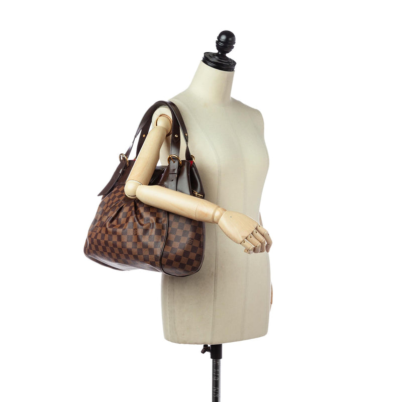 Louis Vuitton Brown Damier canvas Sistina MM Shoulder Bag Louis Vuitton