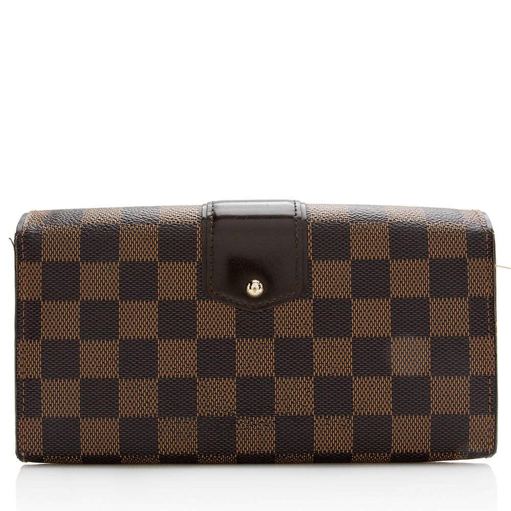 Louis Vuitton Damier Ebene Sistina Wallet (SHF-22035)