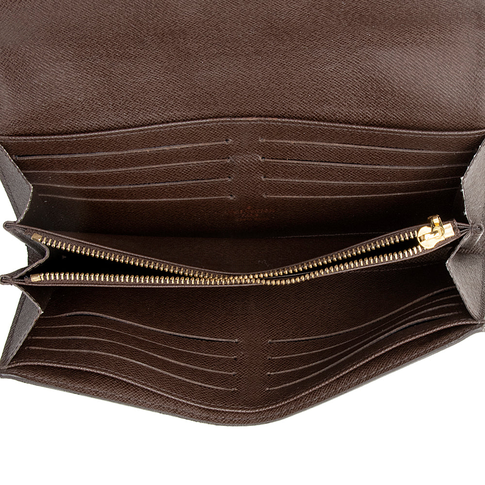 Louis Vuitton Damier Ebene Sistina Wallet (SHF-22035)