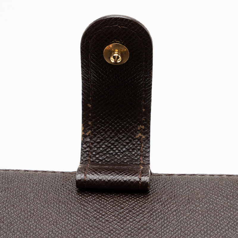 Louis Vuitton Damier Ebene Small Ring Agenda Cover (SHF-16753)