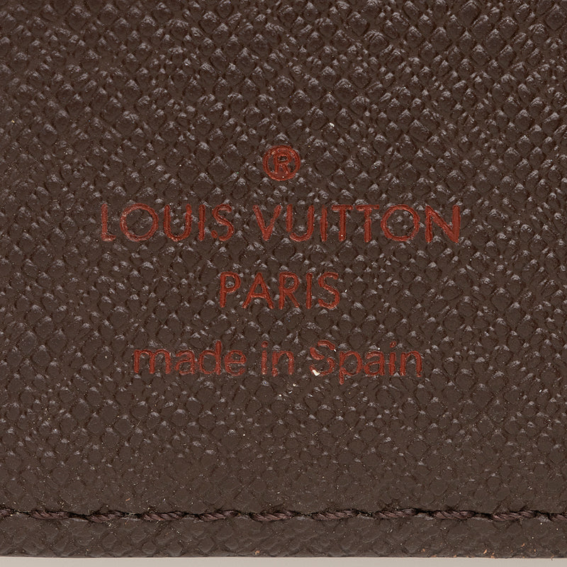 Louis Vuitton Damier Ebene Small Ring Agenda Cover (SHF-18185