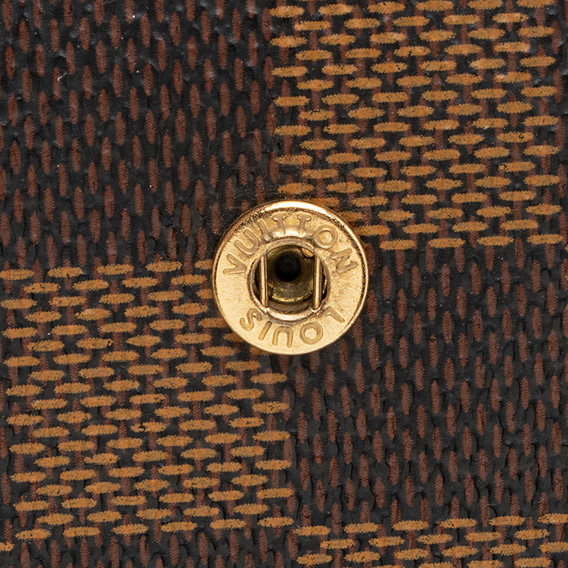 Louis Vuitton Damier Ebene Small Ring Agenda Cover (SHF-21299)