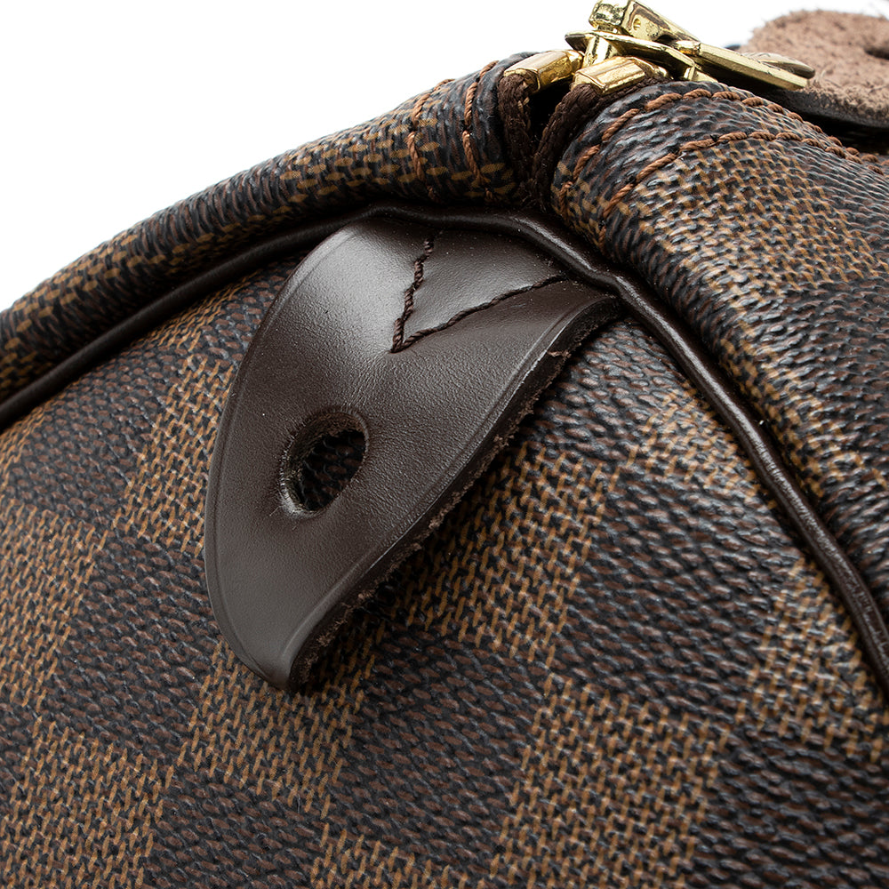Louis Vuitton Damier Ebene Speedy 35 Satchel (SHF-18312)