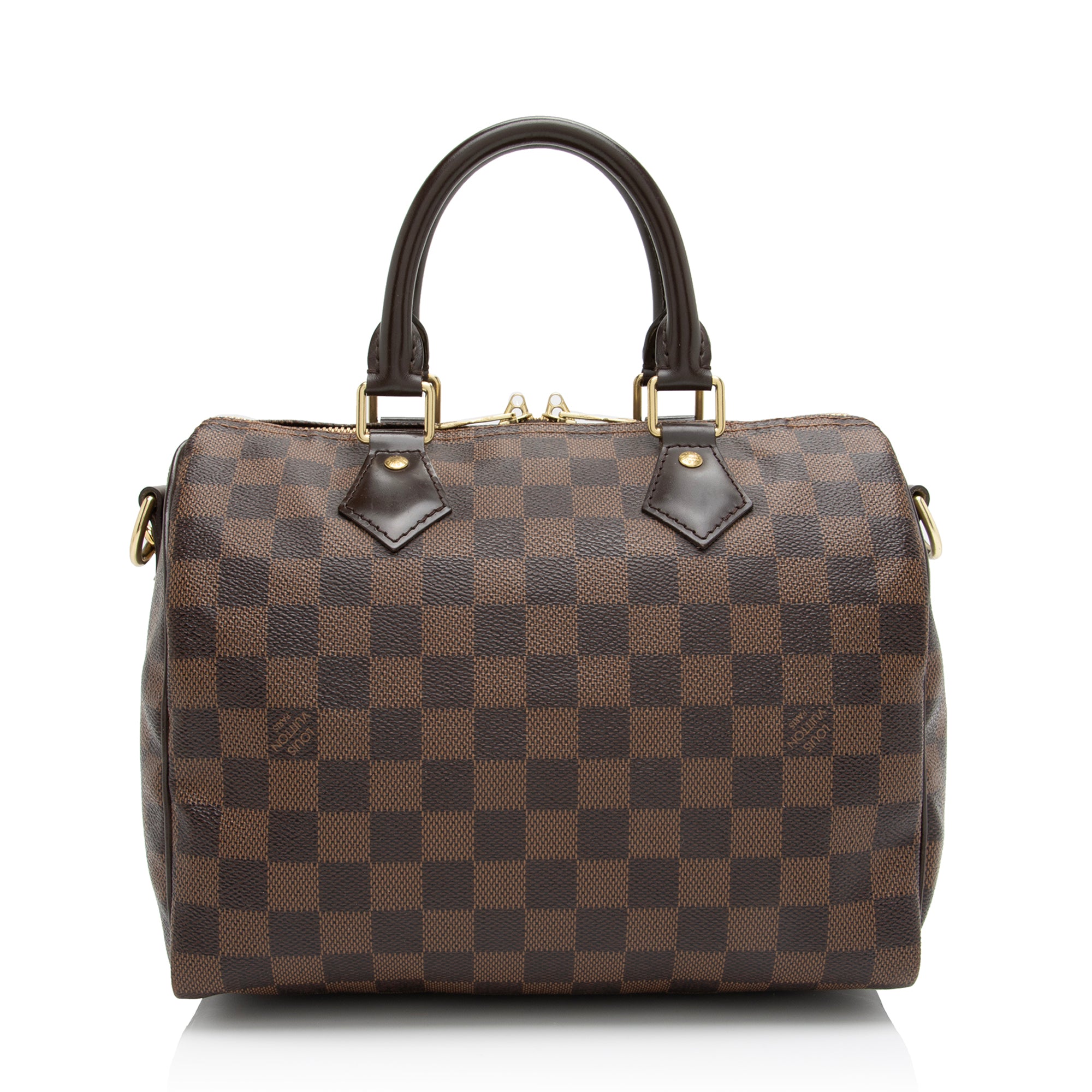 Louis Vuitton Damier Ebene Speedy Bandouliere 25 Satchel (SHF-aX43Y9)