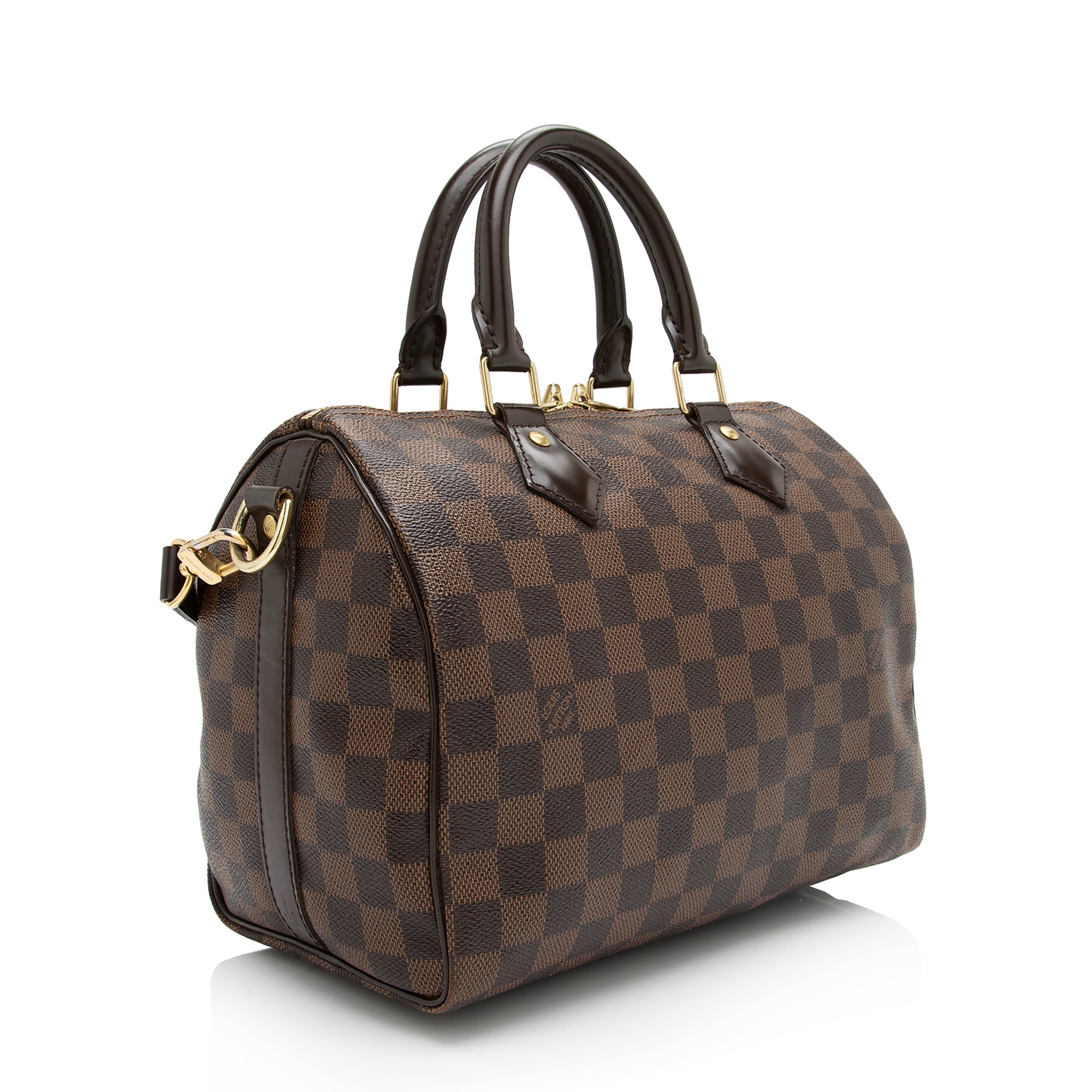 Louis Vuitton Damier Ebene Speedy Bandouliere 25 Satchel (SHF-aX43Y9)