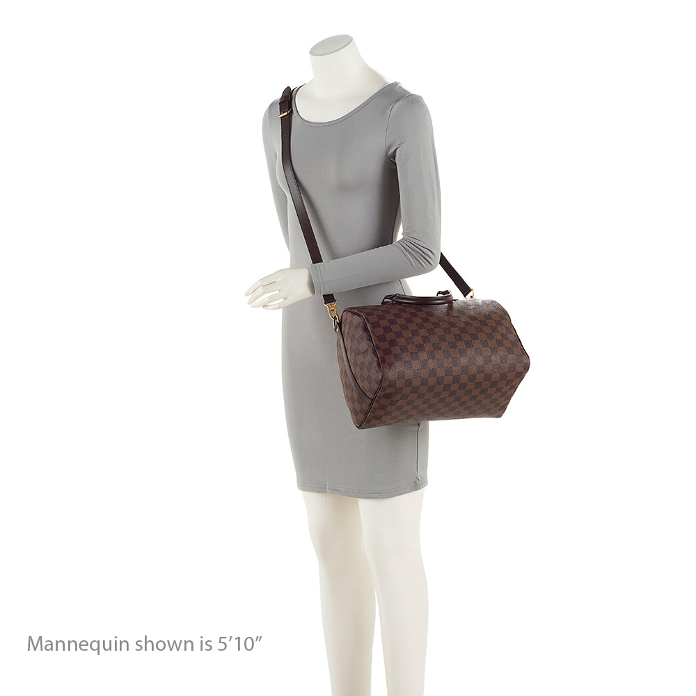 Louis Vuitton Damier Ebene Speedy Bandouliere 30 Satchel (SHF-20725)