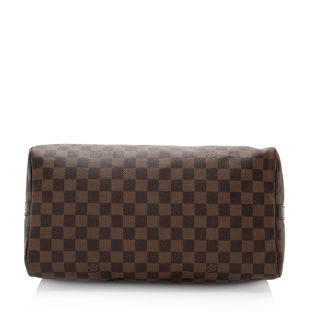 Louis Vuitton Damier Ebene Speedy Bandouliere 35 Satchel (SHF-20751)