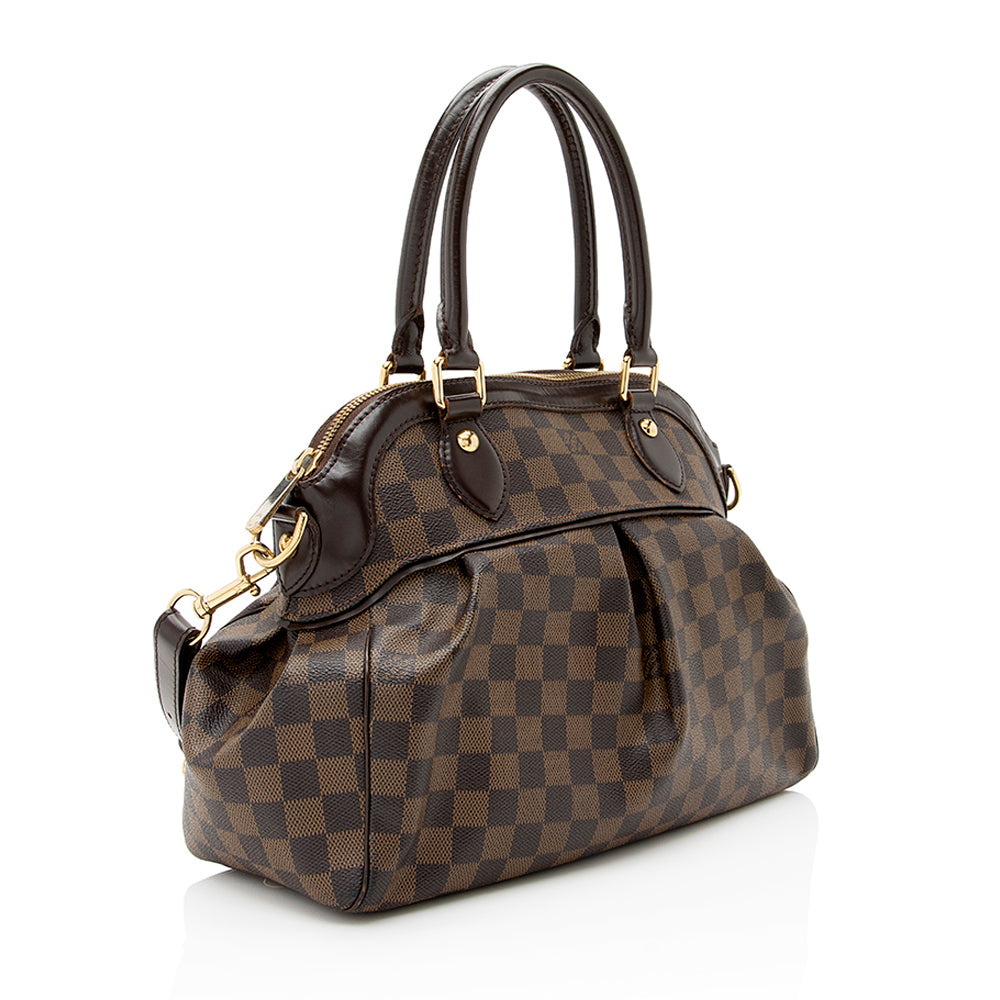 Louis Vuitton Damier Ebene Trevi PM Satchel (SHF-21325)
