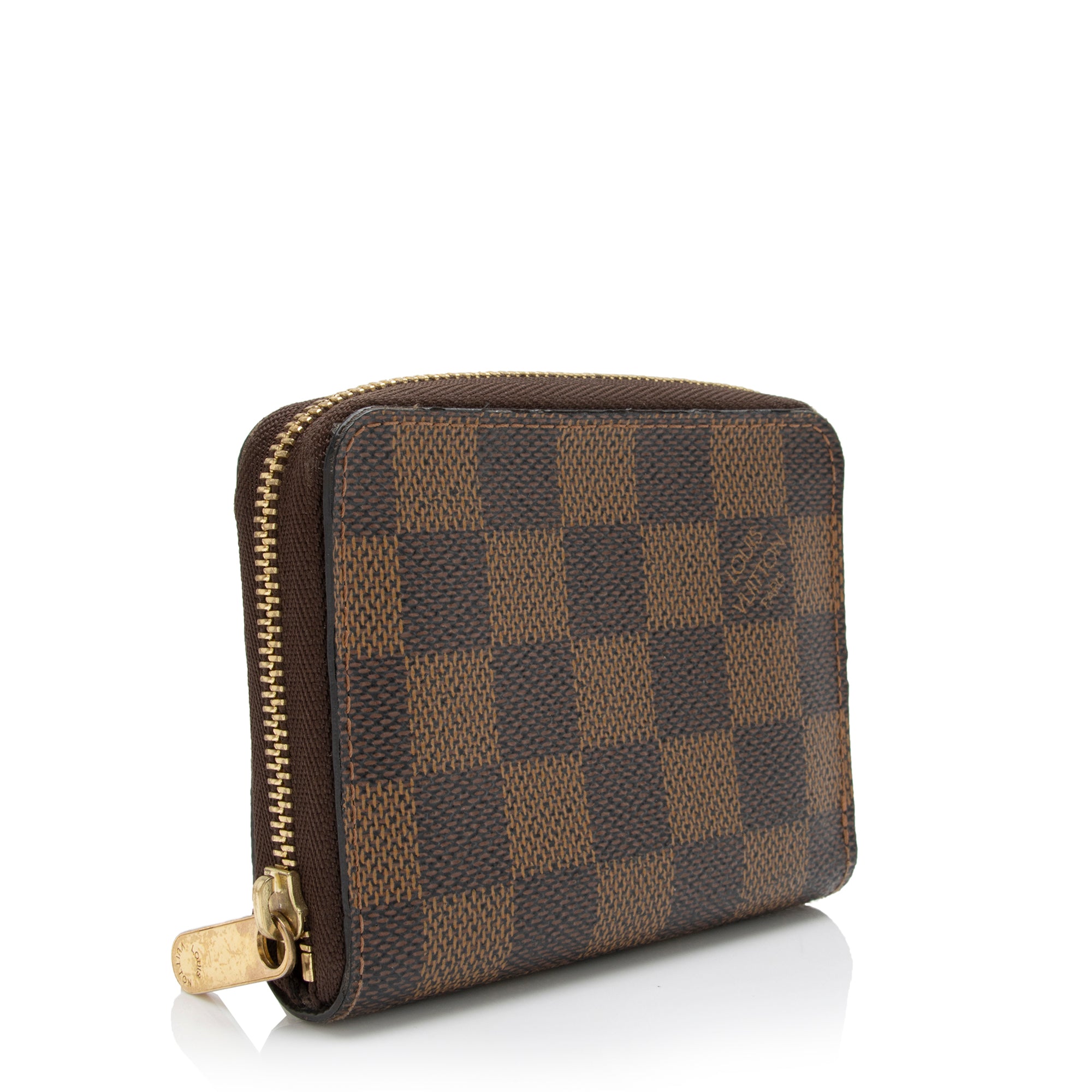 Louis Vuitton Damier Ebene Zippy Coin Wallet (SHF-V9zn5b)