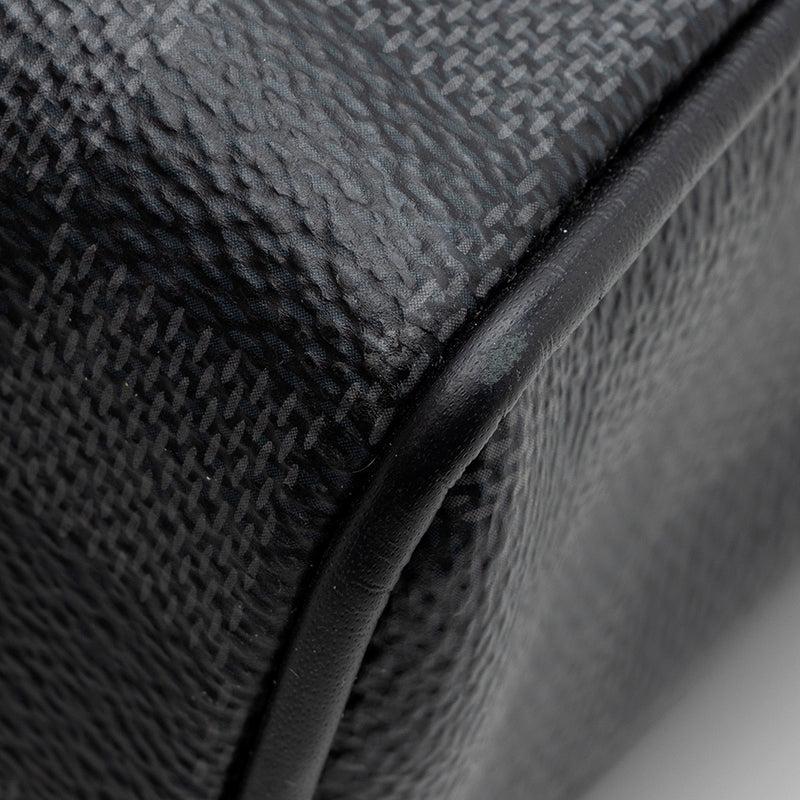 Louis Vuitton Textured Damier Graphite Fabric Metal Detail and