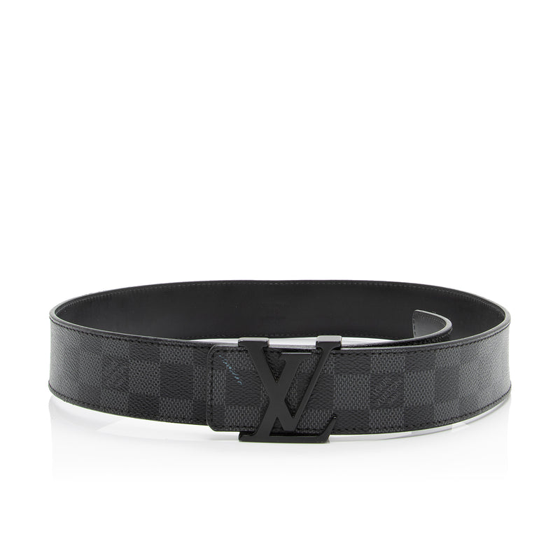 damier graphite belt
