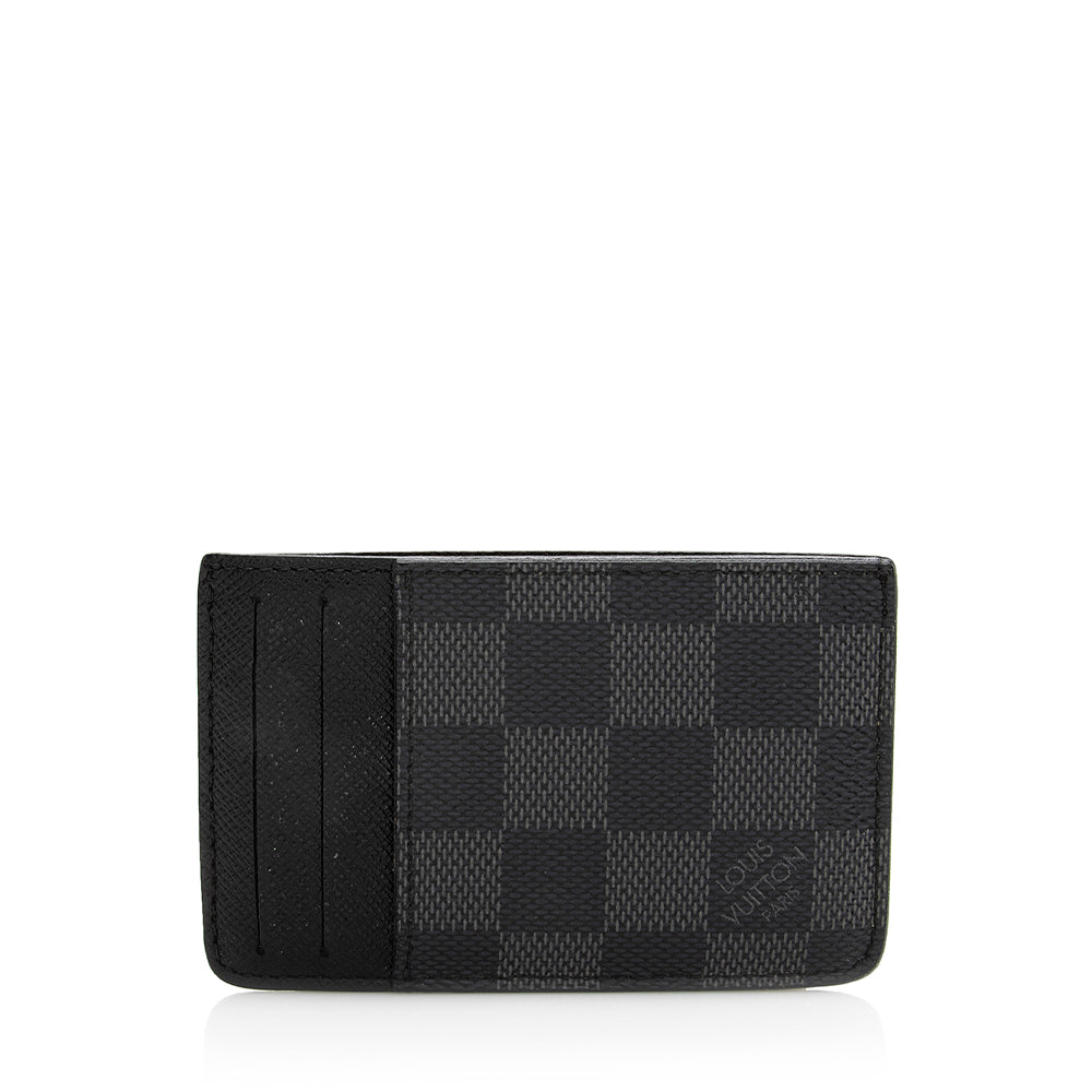 Louis Vuitton Damier Graphite Neo Porte Cartes Card Holder (SHF-21035)