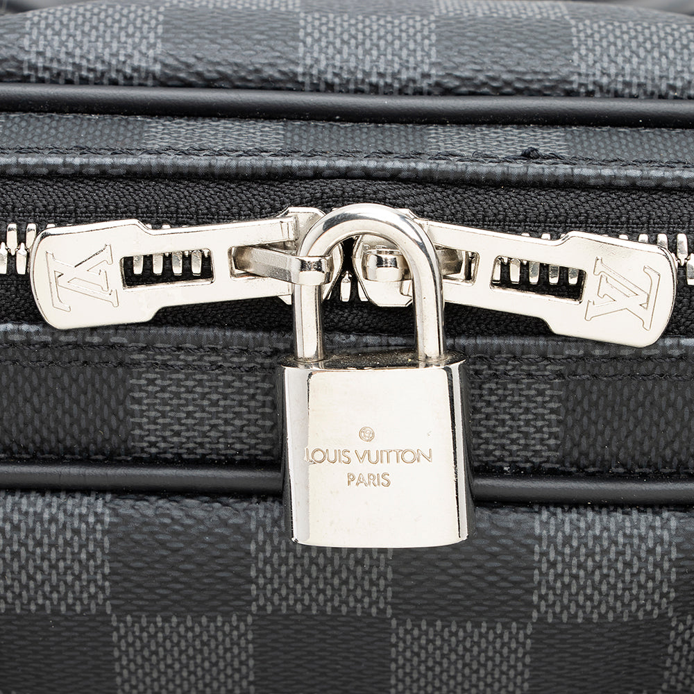 Louis Vuitton Damier Graphite Porte-Documents Voyage PM Messenger Bag (SHF-19575)