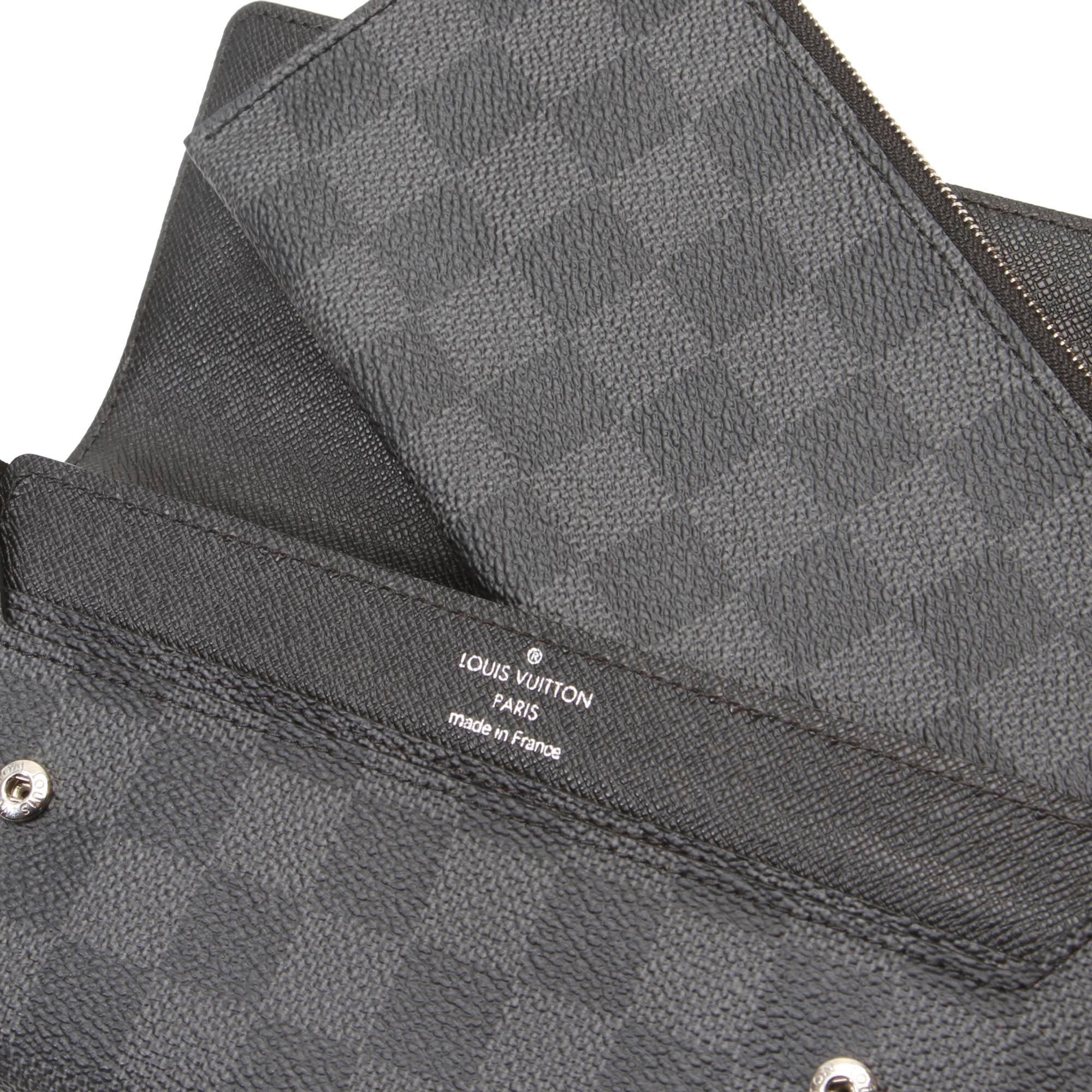 Louis Vuitton Damier Graphite Portefeuille Long Modulable Wallet (SHG-37825)