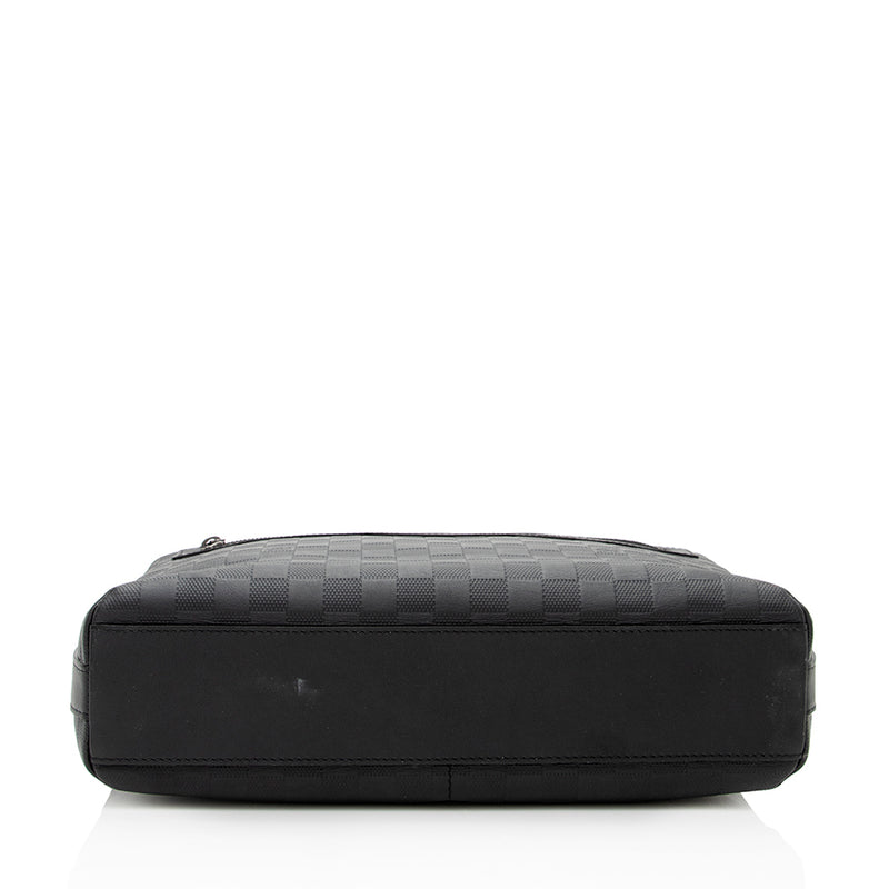 Luxury Handbags LOUIS VUITTON Onyx Damier Infini Leather Calypso