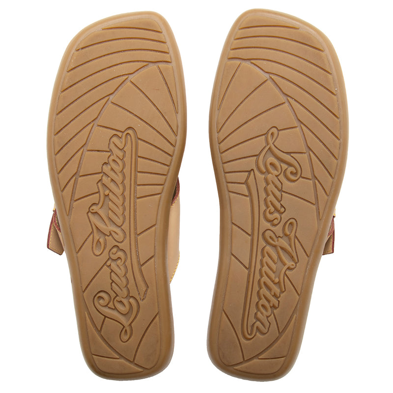 Louis Vuitton Denim Monogram Sandals - Size 8.5 / 38.5 (SHF-18057