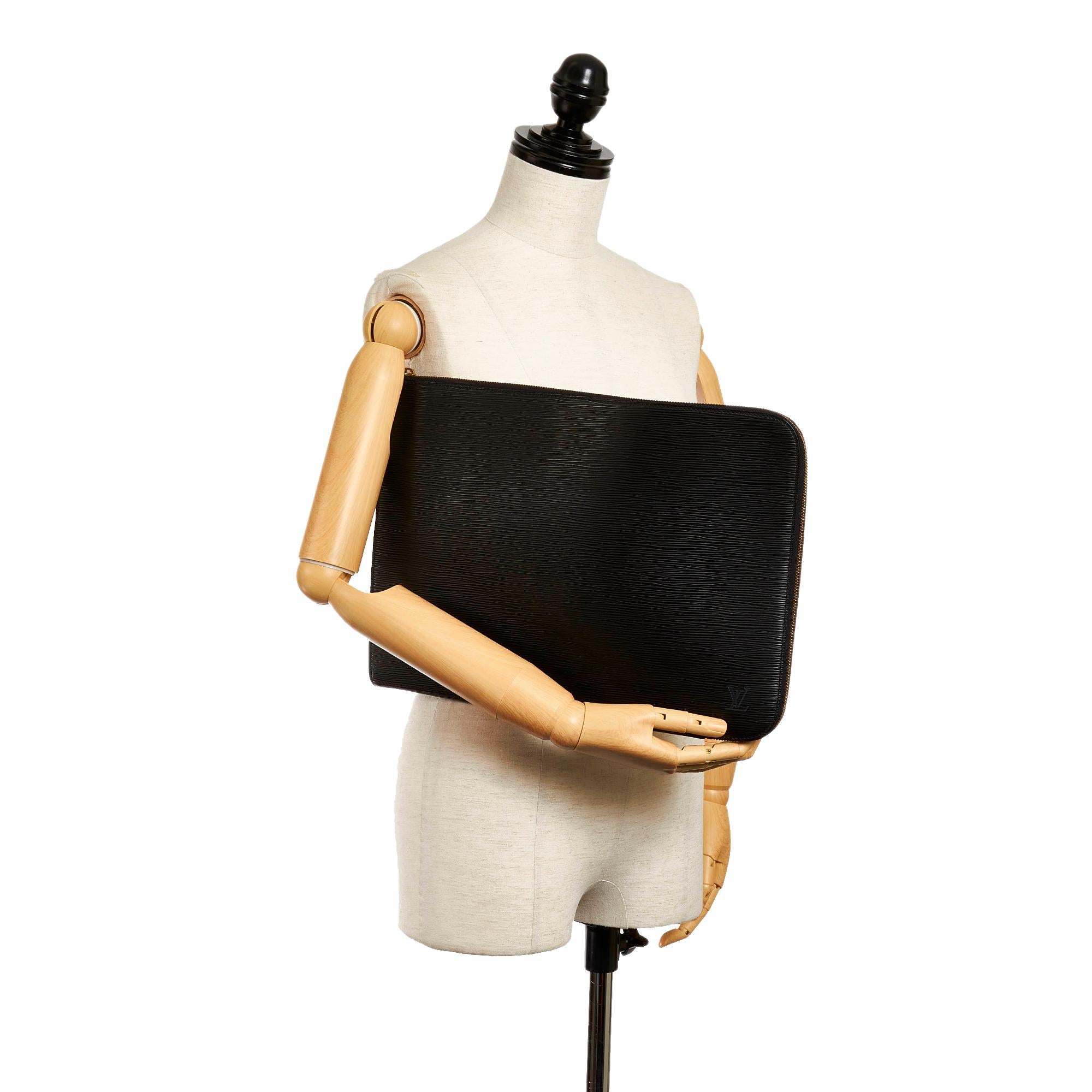 Louis Vuitton Epi Document Case Clutch Bag (SHG-29440)
